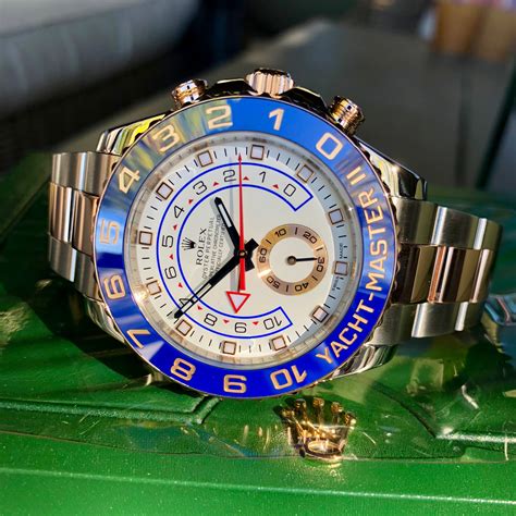 rolex yacht master ii 18ct rose gold and steel|rolex yachtmaster for sale.